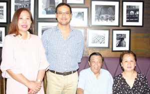 Philippine Cancer Society executive director Dr. Rachael Marie Rosario and B Hotels managing director Ryan Chan with PCS trustees (seated) Dr. Conrado Lorenzo and Dr. Angela Crisostomo 