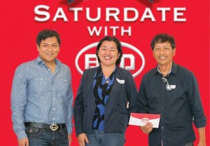 (From left) STAR Corp. managing director Mark Tieng, AAP executive assistant for Advocacies Cynthia Reyes and road safety advocate Ron de los Reyes.