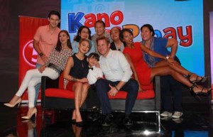 The cast of ‘Kano Luvs Pinay’ led by top comedienne Tuesday Vargas as Cookie and American actor Lee O’Brien PHOTO BY ABBY PALMONES