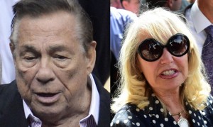 Former Los Angeles Clippers owner Donald Sterling (left) and wife Shelly. AFP FILE PHOTO