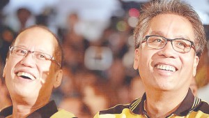 ROLE REVERSAL Dasmariñas City Rep. Elpidio Barzaga wants President Aquino and Interior Secretary Mar Roxas to tandem in 2016 just like in 2010 but with roles reversed.  MALACAÑANG PHOTO