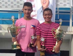 President’s Trophy awardees Sean Terence Zamora (left) and Carmenrose Matabuena. CONTRIBUTED PHOTO