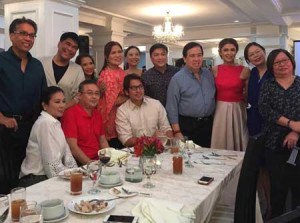 Among those who toasted the Regal Matriarch on her special night were Sec. Mar Roxas and wife Korina Sanchez, GMA Network Executives, talent managers Arnold Vegafria and Girlie Rodis, former Senator Dick Gordon and actress Carla Abellana