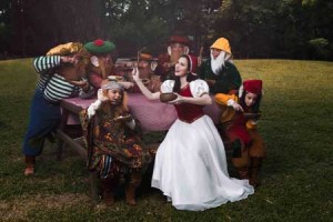 Alana Vicente as Snow White and her beloved and dwarfs