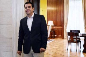 POLITICAL TURMOIL IN GREECE  Greek Prime Minister Alexis Tsipras waits outside his office before a meeting in Athens on August 25. Greece is likely headed for snap elections as early as next month after Tsipras resigned in the face of the internal Syriza revolt over his acceptance of the tough terms of a massive new international bailout deal. AFP PHOTO