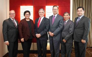 Australian Ambassador to the Philippines Bill Tweddell (center) with RGM&Co. executives (from left) Emmanuel Bonoan, Sharon Dayoan, Roberto Manabat, Pacifico Castañeda, and Michael Guarin