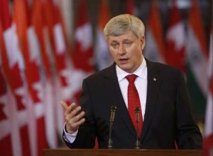 Canada’s Prime Minister Stephen Harper AFP PHOTO