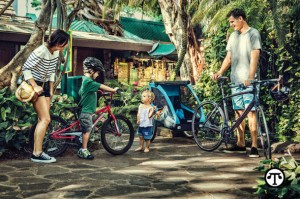 With a little ingenuity and the right equipment, you and your young family can go far along the road to a healthy, active lifestyle.