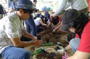 Preparing nutrient-rich compost for wildlings