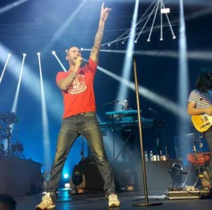 Front-man Adam Levine