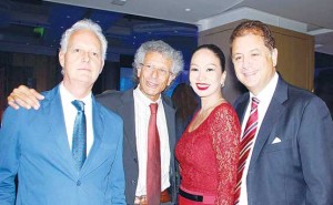 (From left) Minister Sergio Barbanti, Ambassador Luigi Maccotta, madam Agnes and husband, Italian Ambassador Massimo Roscigno 