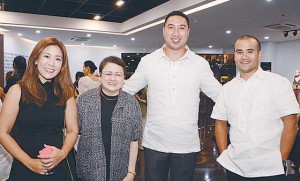  Keri Zamora, Precy Florentino, San Juan Vice Mayor Francis Zamora and Paolo Mendoza 