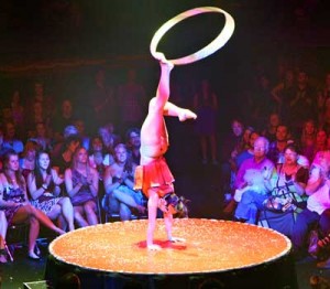 Cheeky Jess Love showcases circus skills