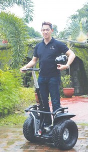 Wilson Lei is among the few businessmen in the country involved in the distribution of two-wheelers (in Segway), four-wheelers (in Nissan and Suzuki) and six-wheelers (in Hino).