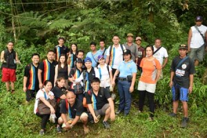 Volunteers and Haribon Foundation’s Partnership Development Officer Francesca Bianca Osorio join in tree planting activity in Mount Banahaw-San Cristobal Protected Landscape