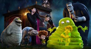 The gang of ‘Hotel Transylvania 2’ headed by Dracula as voiced by Adam Sandler