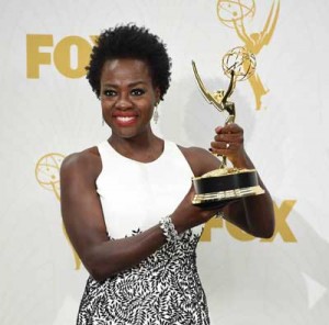 Viola Davis triumphed for her starring role as law school professor Annalise Keating in ABC’s ‘How to Get Away with Murder’ AFP PHOTO