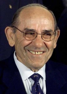 Former baseball player Lawrence “Yogi” Berra attending the Baseball Hall of Fame Luncheon in the East Room of the White House in Washington, D.C. AFP PHOTO