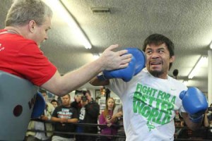 Freddie Roach (left) and Manny Pacquiao FILE PHOTO