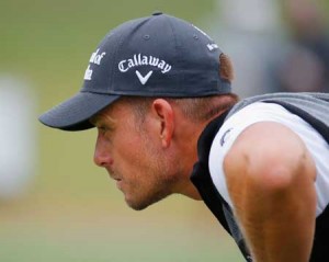 Henrik Stenson of Sweden looks over the sixth green during the second round of the TOUR Championship By Coca-Cola at East Lake Golf Club on Saturday in Atlanta, Georgia. AFP PHOTO