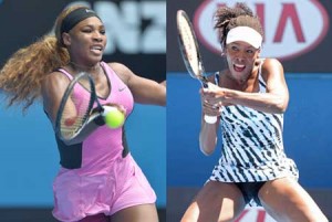 Serena Williams (left) and Venus Williams AFP PHOTOS