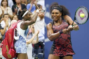 Serena Williams (right) and Venus Williams. AFP PHOTOS