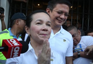 Sen. Grace Poe and Sen. Francis Escuder