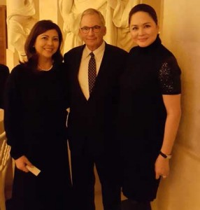 ABS-CBN Integrated Acquisitions and International Distribution head Leng Raymundo, International Academy of Television Arts and Sciences chairman Fred Cohen and Charo Santos-Concio