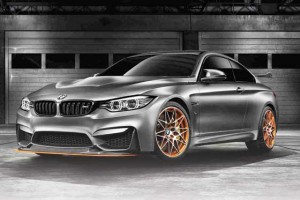 The tall rear spoiler is a functional addition to the BMW Concept M4 GTS.