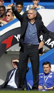 Chelsea’s Portuguese manager Jose Mourinho. AFP PHOTO