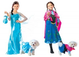 Fairytales are every girl’s dream so let them dress like their favorite Disney princesses including Frozen’s Anna and Elsa—pets included