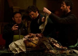 In demand director Paul McGuigan (extreme left) helms an electrifying monster of a movie in Victor Frankenstein starring James McAvoy