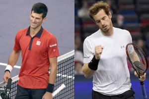 Novak Djokovic (left) and Andy Murray. AFP PHOTOS