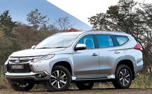 The all-new Montero Sport with Mt. Fuji in the background.