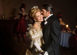 Renee Fleming as Hannah and Nathan Gunn as Danilo 