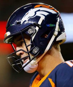 Quarterback Peyton Manning no.18 of the Denver Broncos. AFP PHOTO