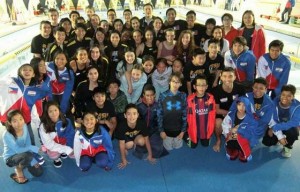 The Philippine Swimming League (PSL) delegation with the other foreign swimmers who competed in the recently concluded 2015 Japan Invitational Swimming Championship. CONTRIBUTED PHOTO