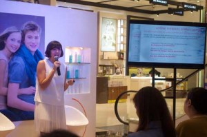 Sharing Eau Thermal Avene’s rich history to the Philippine press in October was product manager Charline Tang