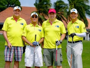 (From left) German Ambassador’s Cup Chairman Klaus Schroeder, Finance Undersecretary Carlo Carag, German Ambassador Thomas Ossowski and Brig. Gen. Buenaventura Pascual of the Armed Forces of the Philippi