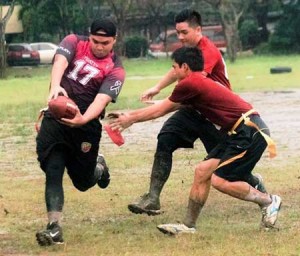 Filipino players hone their skills in modified American football. CONTRIBUTED PHOTO