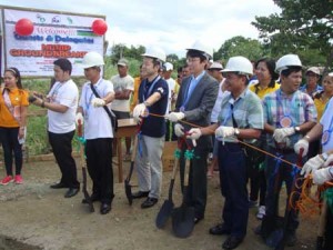 The groundbreaking ceremony in Lucena City, Quezon province