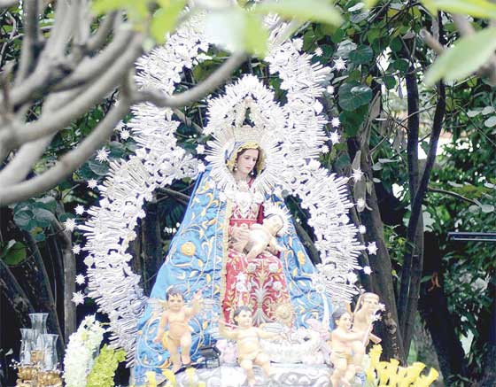 This image of the Blessed Virgin Mary was one of dozens of images that were taken around Intramuros in Manila during the grand Marian procession held on the first Sunday of December to celebrate the Feast of the Immaculate Conception. PHOTO BY RUSSEL PALMA