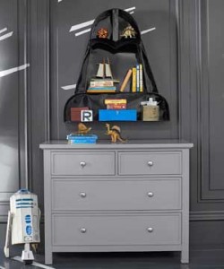 A Darth Vader wall shelf