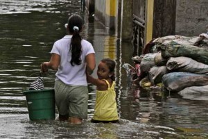 The Philippines sits along the Pacific typhoon belt, absorbing around 20 storms yearly