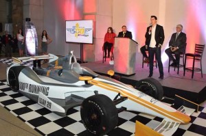 American race car driver Graham Rahal unveils PennGrade Motor Oil as the presenting sponsor for the 100th Running of the Indy 500. IMS.COM