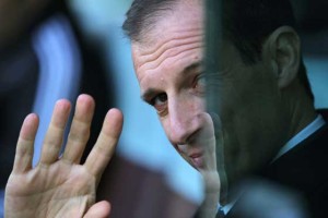 Juventus’ coach Massimiliano Allegri gestures during an Italian Serie A football match.  AFP PHOTO