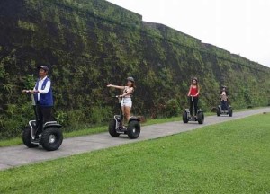 Navigatour Manila is a guided 30-minute or one-hour tour of Intramuros where visitors can marvel at the sights while riding twowheeled personal and green transporters