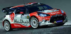 GEARING UP The Citroën of Abu Dhabi Total World Rally Team that will be driven by Kris Meeke in the 2016 WRC season. wrc .com