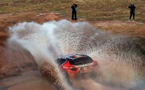 Peugeot’s French driver Sebastien Loeb and co-driver Daniel Elena compete during the Stage 7 of the Dakar Rally 2016 from Uyuni, Bolivia to Salta, Argentina on Saturday (Sunday in Manila). AFP PHOTO