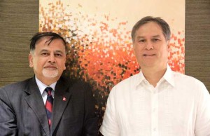  Basnyat with Nepal’s honorary consul general in the Philippines, Dr. Jose Paulo Campos who has been very instrumental in promoting Nepal-Philippines relationship